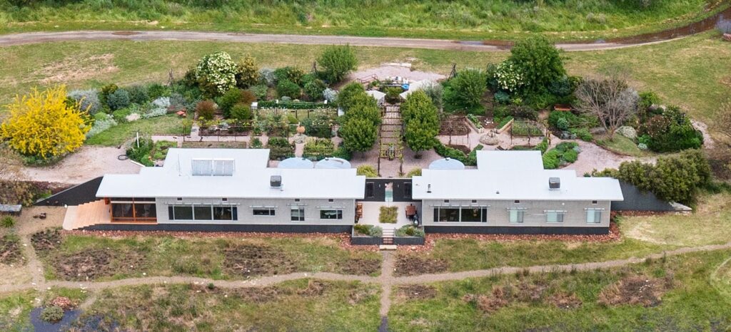 The Girragirra homestead from the air